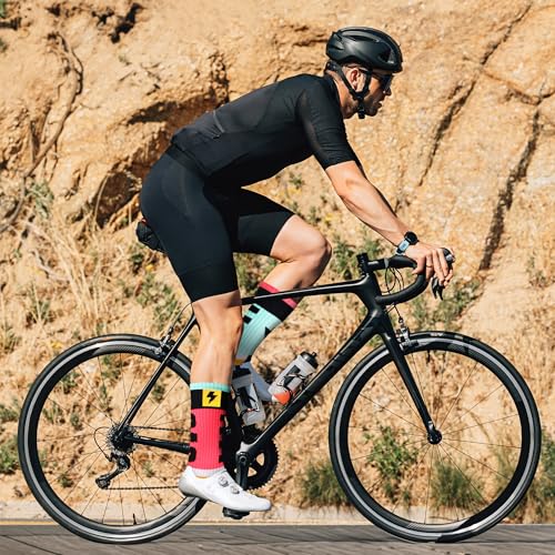 in s(h)ock Barcelona Sports Socks for Men and Women – Seamless Long Socks – Ideal for Cycling, Running, Paddle, Basketball and Daily Workouts