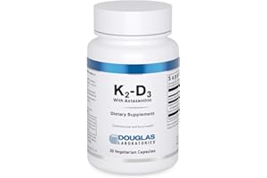 Douglas Laboratories K2-D3 with Astaxanthin - Antioxidant Support for Bones, Immune Function & Vascular Health* - With Menaquinone-7 & D Vitamin - 30 Vegetarian Capsules
