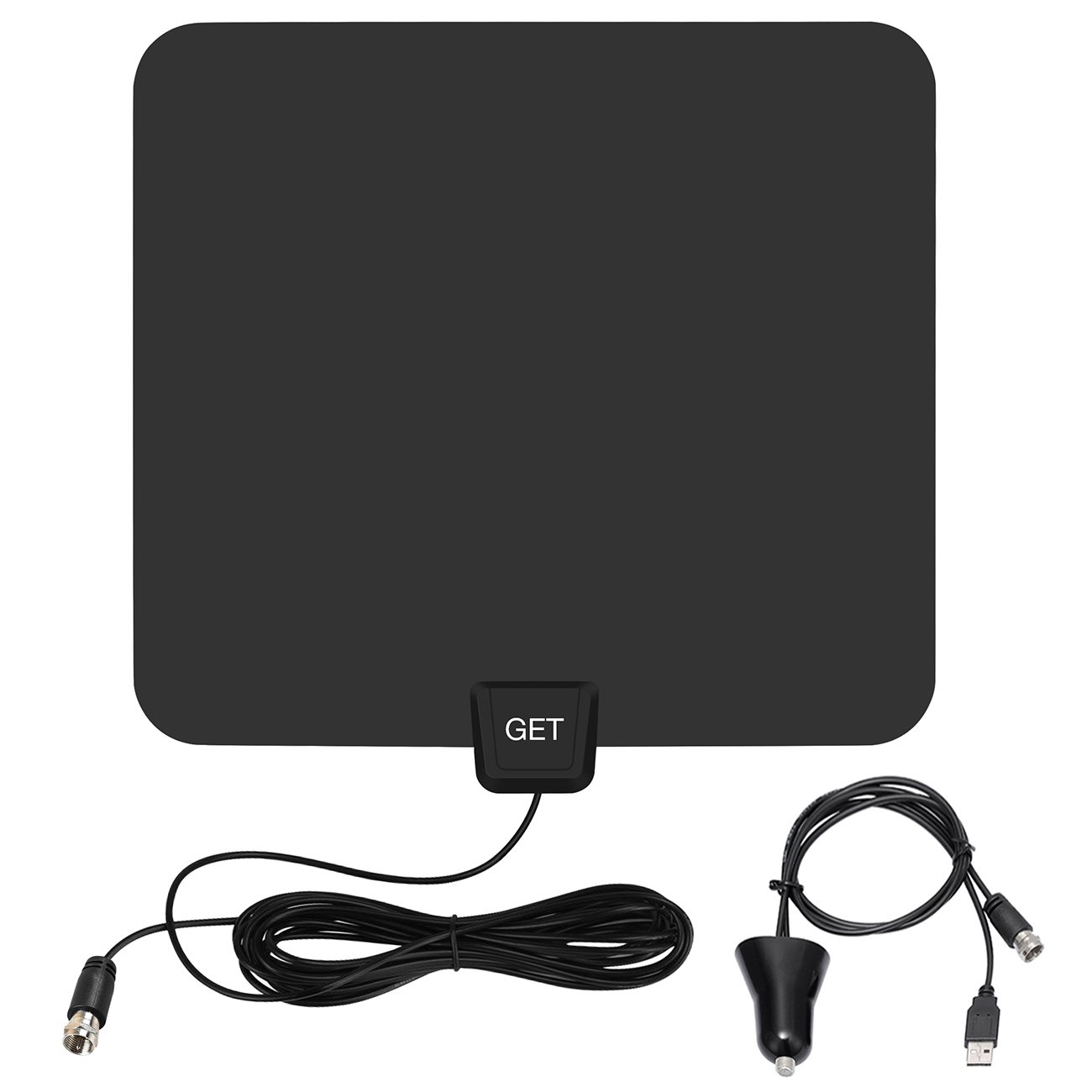 Amplified TV Antenna Get 50 Miles Range Amplified Indoor Digital HDTV Antenna