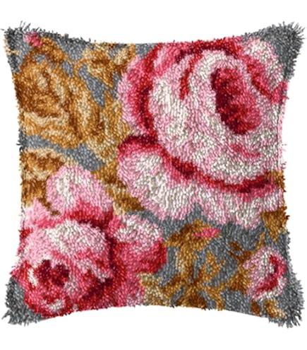 Kits de crochet carré pour tapis, tour Eiffel, coussin, tapisserie au crochet, kits de fabrication de tapis, motif préimprimé, toile, bricolage, moquette, kits de crochet, décoration d'intérieur, 40 x
