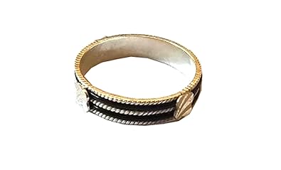 Buy Dmk Black Color Silver Elephant Hair Ring For Men 2 2 Inch At