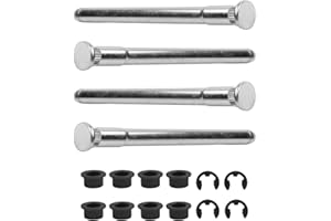 Door Hinge Pin and Bushing Repair Kit for Chevrolet and for GMC Full-Size Trucks & SUVs (1988–2002) – Galvanized Steel, 4-Pin