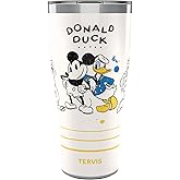 Tervis Traveler Disney - Donald Duck and Friends Triple Insulated Tumbler Travel Cup Keeps Drinks Cold & Hot, 30oz, Stainless Steel