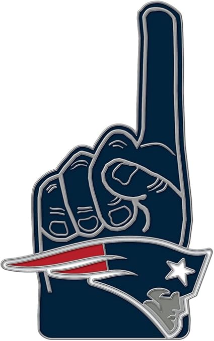 Amazon Com New England Patriots Number 1 Finger Pin Sports Related Pins Sports Outdoors