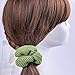 Whaline 12 Colors Hair Scrunchies Knit Elastic Hair Bobbles Hair Scrunchy Soft Ponytail Holder Hair Bands for Adults