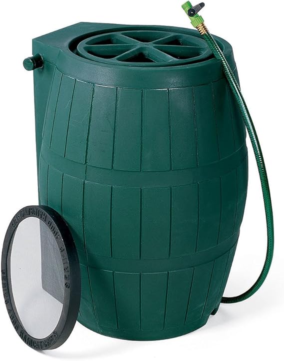 Achla Designs Rain Barrel (54 Gallon, Green) Amazon.co.uk Garden