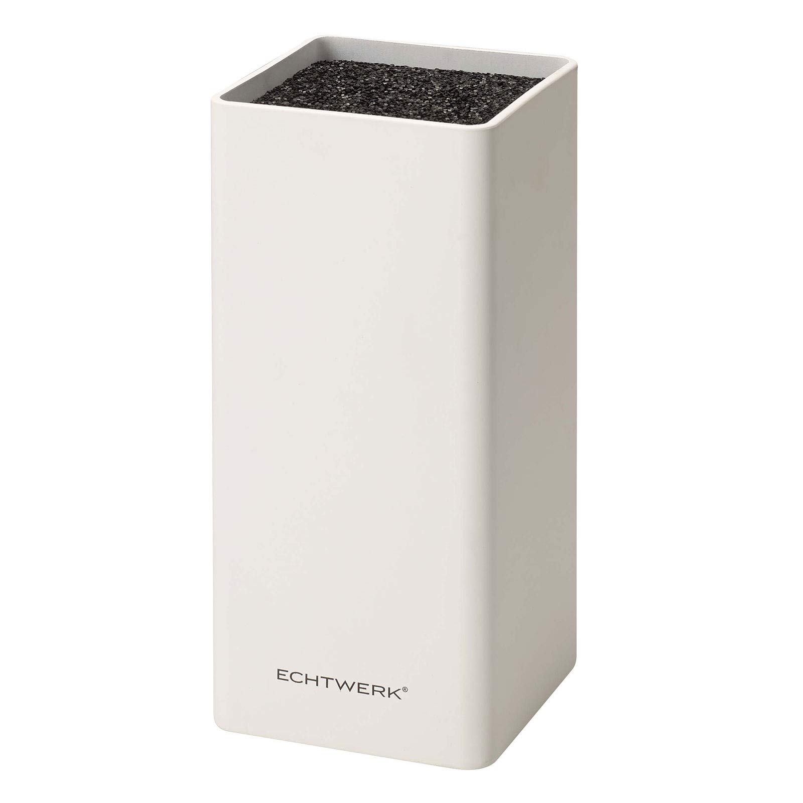ECHTWERK EW-MB-0130 universal knife block square with bristle insert White