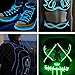 lychee 15ft El Wire,Neon Glowing Strobing Electroluminescent Light El Wire/Battery Pack for Parties, Halloween Decoration (Green)