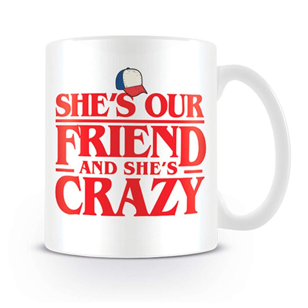 Pyramid International Stranger Things Ceramic Mug with She's Our Friend Design in Presentation Box - Official Merchandise