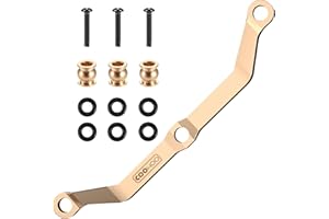 COOWOO Full Clearance Brass Steering Link Upgrade Parts for TRX-4M 1/18 RC Crawler Car, Total Weight 0.46oz
