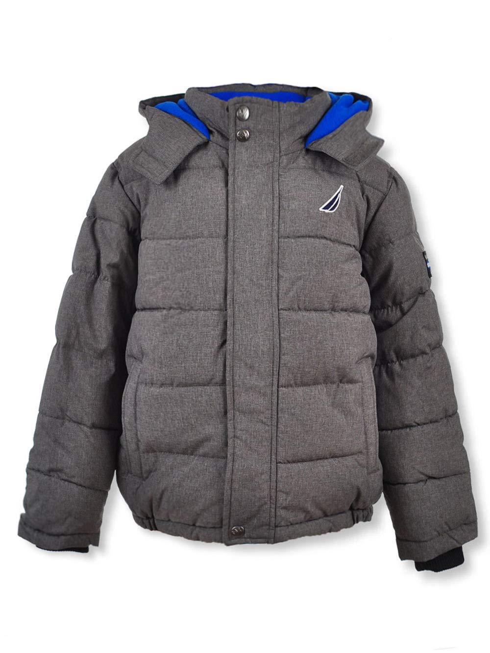 Nautica Boys' Fleece Lined Hooded Bubble Jacket Nautical Fashions