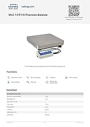 Radwag WLC 12/F1/K Precision Balance 12kg x 0.2g