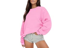 HUMMHUANJ Womens Oversized Sweatshirts Hoodies Tops Sweater Fall Fleece Casual Comfy Fashion Outfits 2023 Y2k Outfits Clothes