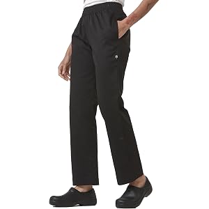 Guolamy Women's Essential Baggy Lightweight Chef Pants 321W