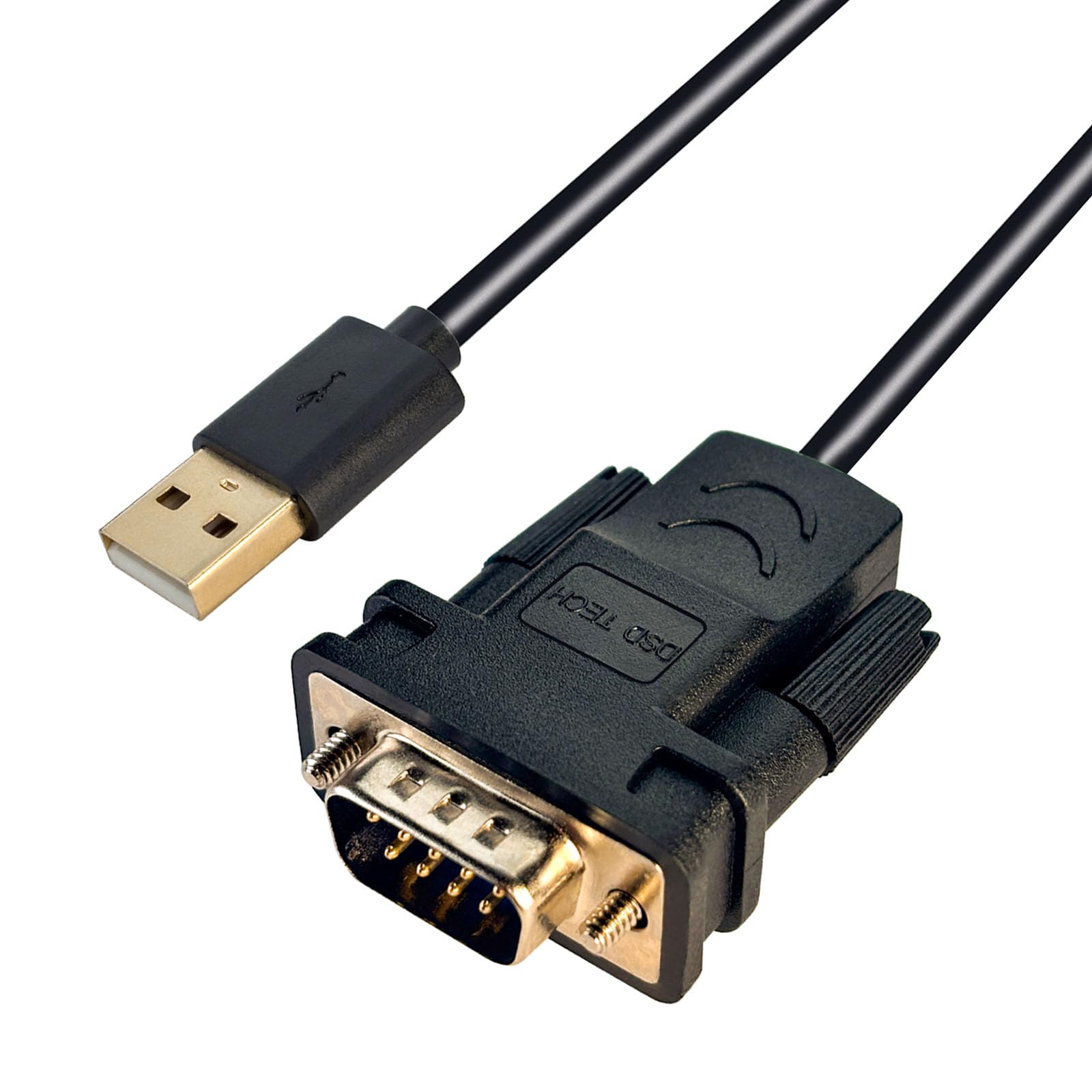 DSD TECH SH-RS232A USB to RS232 Serial DB9 Adapter Cable with FTDI FT232 Chip for Windows,Linux,Mac OS(5.9FT/1.8M)