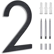 Amazon.com: Modern 8-Inch Black Stainless Steel Floating House ...