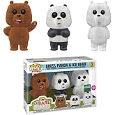 POP Animation: We Bare Bears - 3 Pack Flocked Barnes &amp; Noble Exclusive