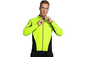 LAMEDA Cycling Bike Jackets for Men Winter Thermal Running Jacket Windproof Breathable Softshell Windbreaker