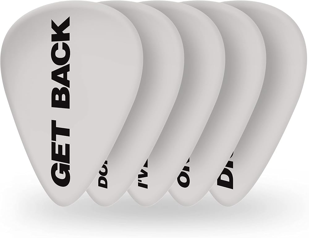 D'Addario Beatles Guitar Picks Get Back Medium Collectible Set