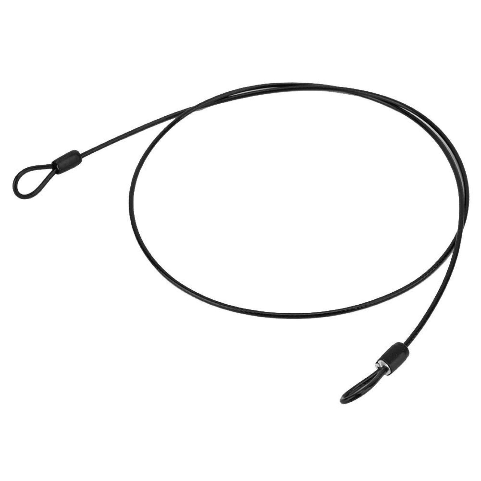 Durable Lock Cable, 39.4in Stainless Steel Cable with Looped Ends, Security Cable Loop Wire for Protect Your Different Sizes of Bags,Suitcase,Luggage,Bicycle (black)