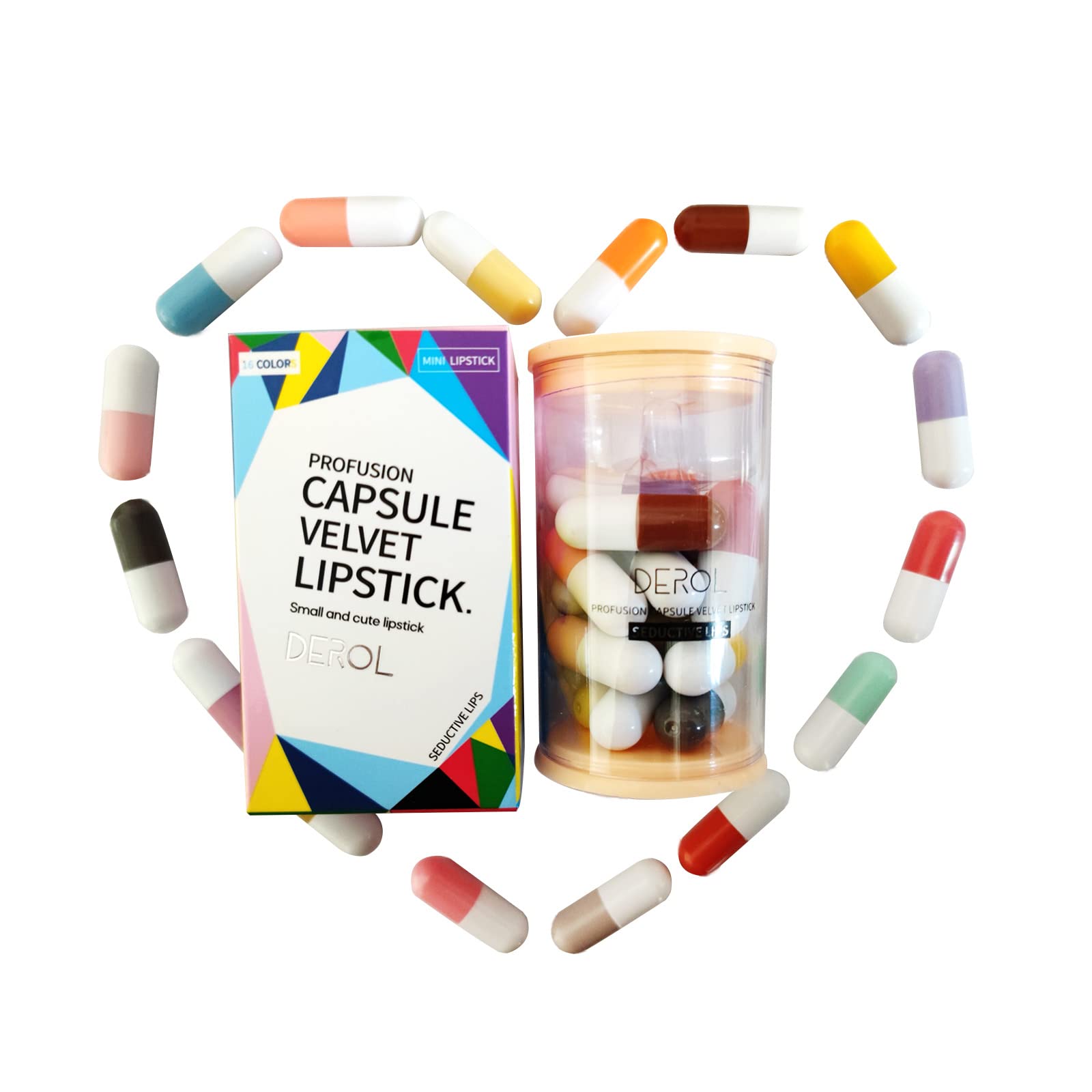 16 Colours Matte Lipstick Set Mini Capsule Lipstick Set Cute Mini Matte Red Lipstick Smooth Long Lasting Waterproof Lipsticks Makeup Set