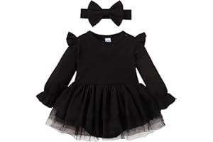 Magic Park 0-18M Infant Bodysuit Tutu Dress Baby Girl Romper Dress Toddler Solid Color Tulle Skirt Baptism Holidays Outfits