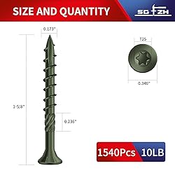 SG TZH #8 x 1-5/8" Deck Screws
