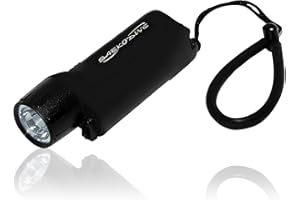 Saekodive Neptune LED Flashlight - 900 Lumens Underwater Dive Light - Waterproof Torch Light for Outdoor Activities - Scuba Gear, Technical Diving, Cave Diving, Hunting, Camping Assessories (Black)