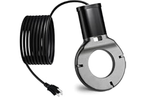 ABitmax 500W Utility De-Icer, Chicken Water Heater, Submergible Cast Aluminum Thermostatic Control Bird Bath Heater De-icer, for Livestock Poultry Birds, Cows, Horses, Animals Drink Water (Black)