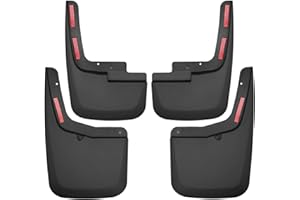 Husky Liners - Front & Rear Mud Guards | 2015-2020 Ford F-150 w/OEM Fender Flares, Front & Rear Set - Black, 4 Pc | 58456