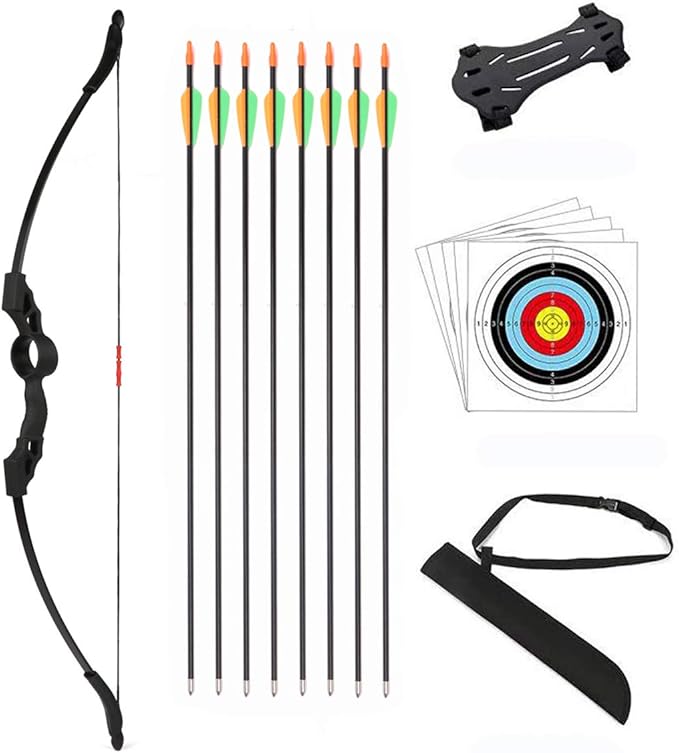 Outdoor Youth Recurve Bow and Arrow Set with Quiver Children Junior