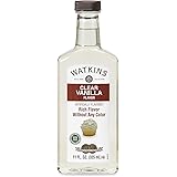 Watkins Clear Vanilla Flavor Extract, 11 oz. Bottle, 1 Count (Packaging May Vary), Clear.