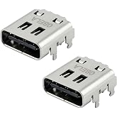 Replacement Type-C USB Charging Port for JBL Charge 4 and Xtreme 3 Bluetooth Speakers, 2 Pack Power Jack Socket Connector Part to Fix Not Charging or Loose Connection Issues (Soldering Required)