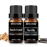 BURIBURI Sandalwood Oil Essential and Vanilla