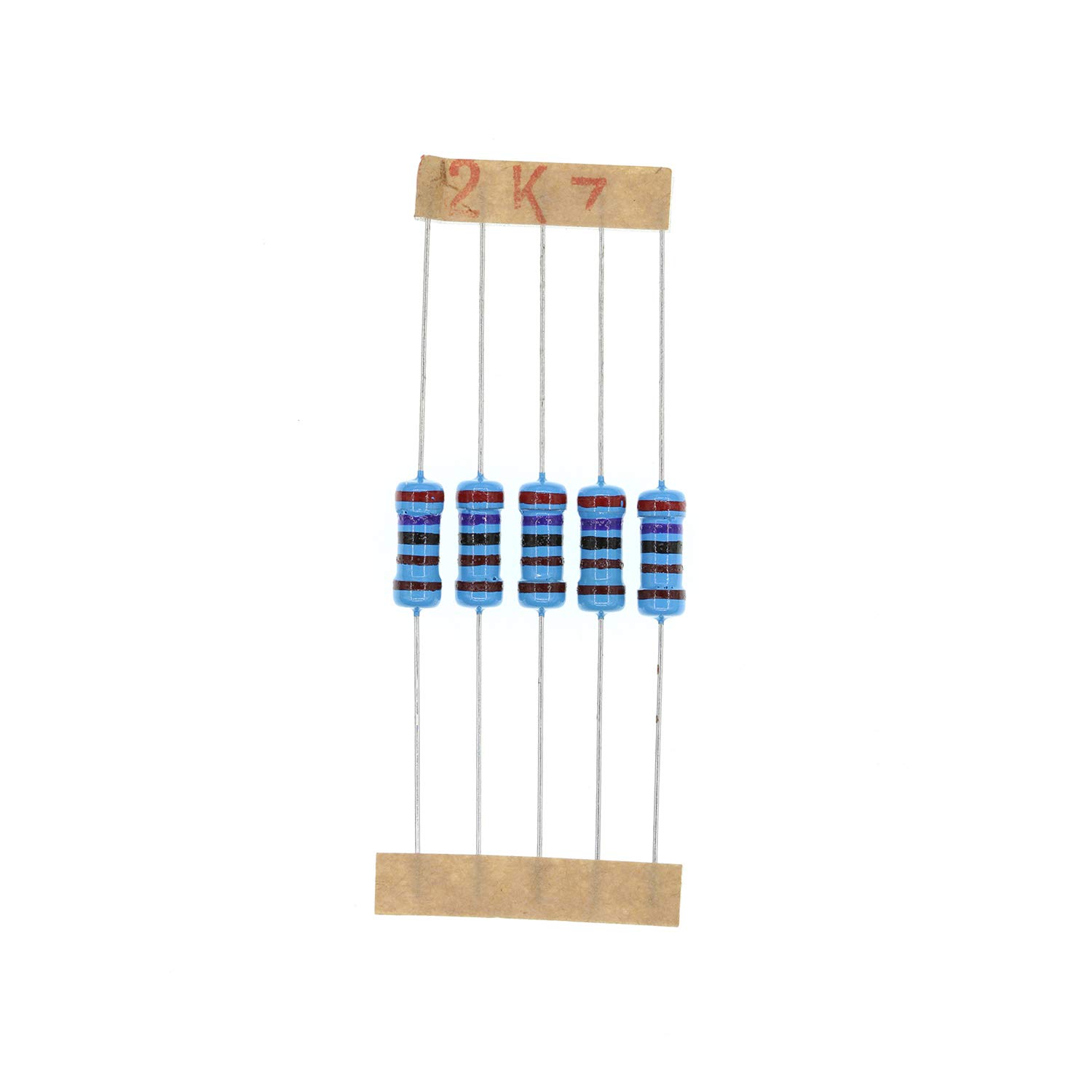 HUABAN 100PCS 1 Watts 1W 2K7 Ohm 1% Metal Film Resistor