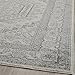 SAFAVIEH Adirondack Collection Area Rug - 6' Square, Ivory & Silver, Oriental Medallion Design, Non-Shedding & Easy Care, Ideal for High Traffic Areas in Living Room, Bedroom (ADR108B)