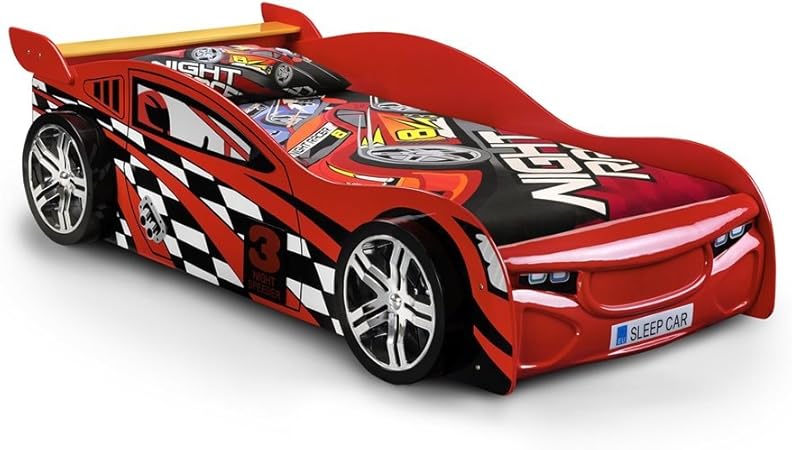 kids race car bed