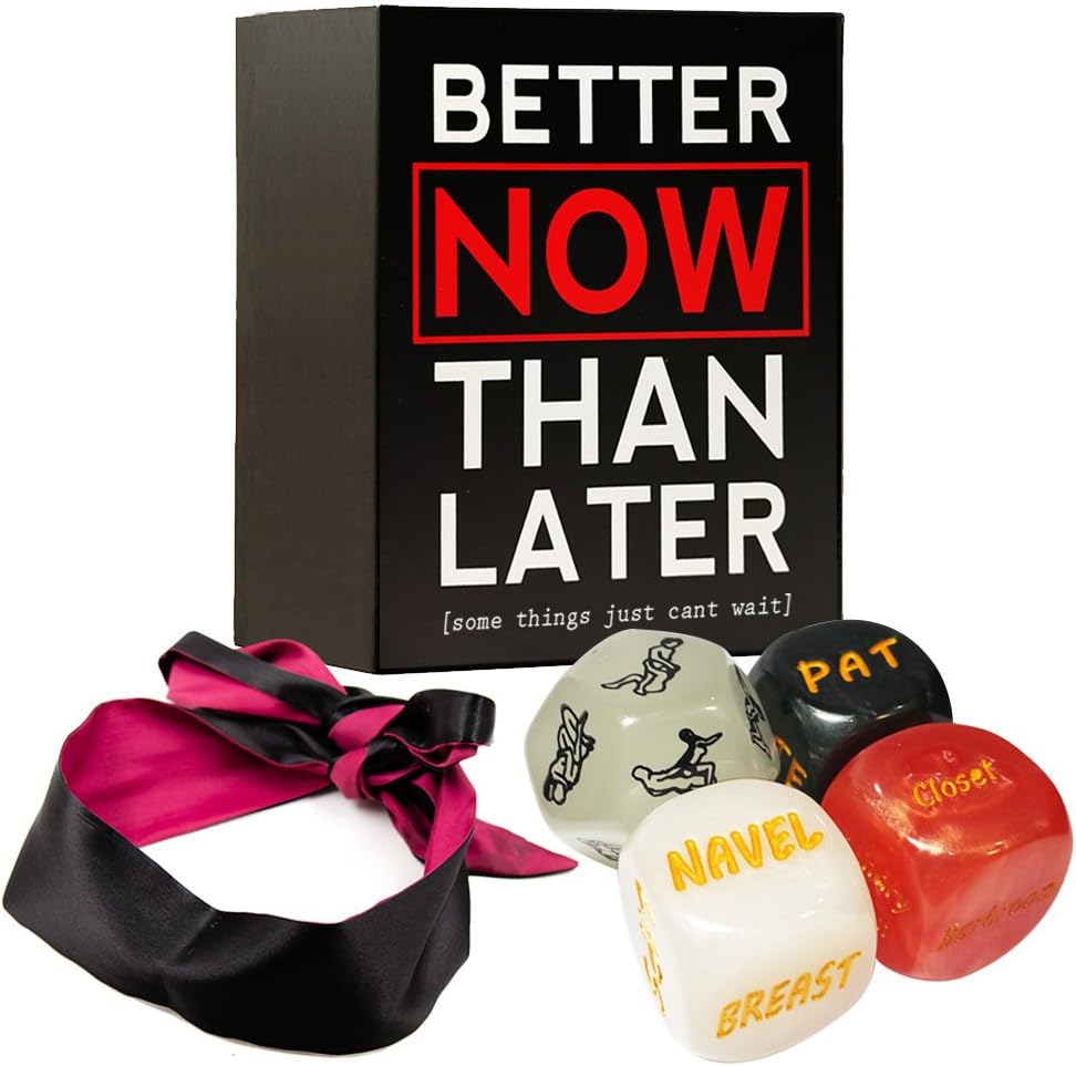 Better Now Than Later | A Fun Date Night Box Dice Game for Couples, Married, Newlywed, Adults, Wedding, Anniversary, Relationships, Bachelorette, Bridal Shower | Gift for Him and Her
