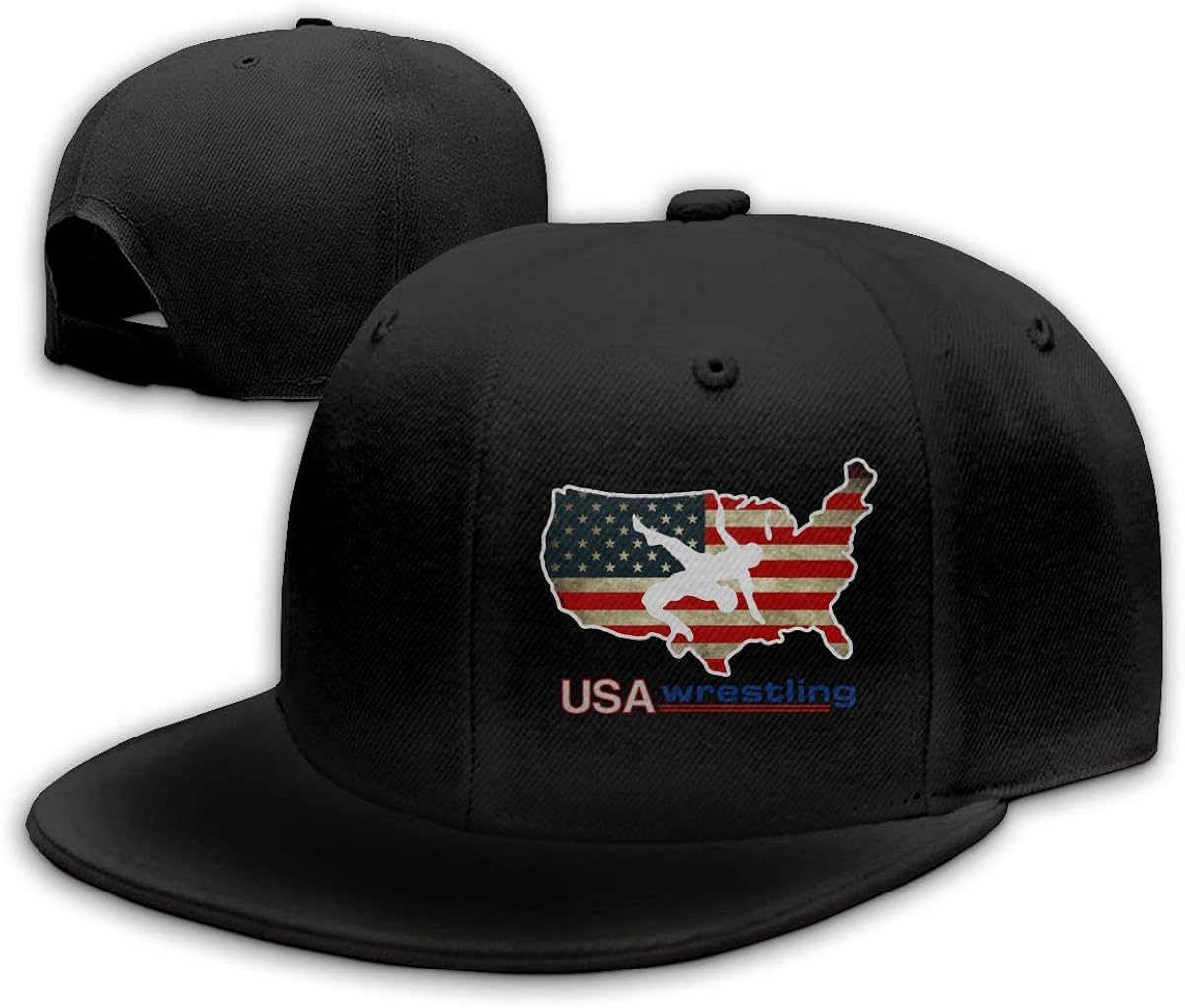 NA Unisex USA Wrestling Casual Trucker Hut Baseball Cap Baumwolle
