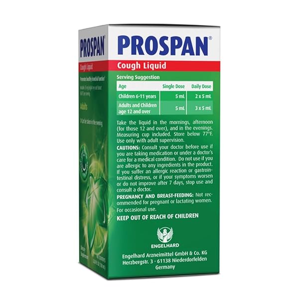 PROSPAN/ABRILAR COUGH SYRUP + MUCUS WITH PROPRIETARY ENGLISH IVY LEAF EXTRACT EA575 FOR ADULTS – SOOTHES COUGH, MUCUS RELIEF, NO ADDED SUGAR, NON-DROWSY, ALCOHOL-FREE, DRUG-FREE – 100ML
