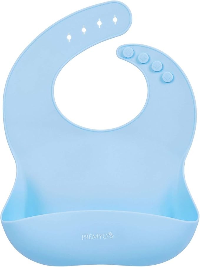 Bavoirs Bebe Puericulture Kindsgut Bavoir Bebe En Silicone Souple Avec Recuperateur Vert Deau Pour Le Repas De Bebe
