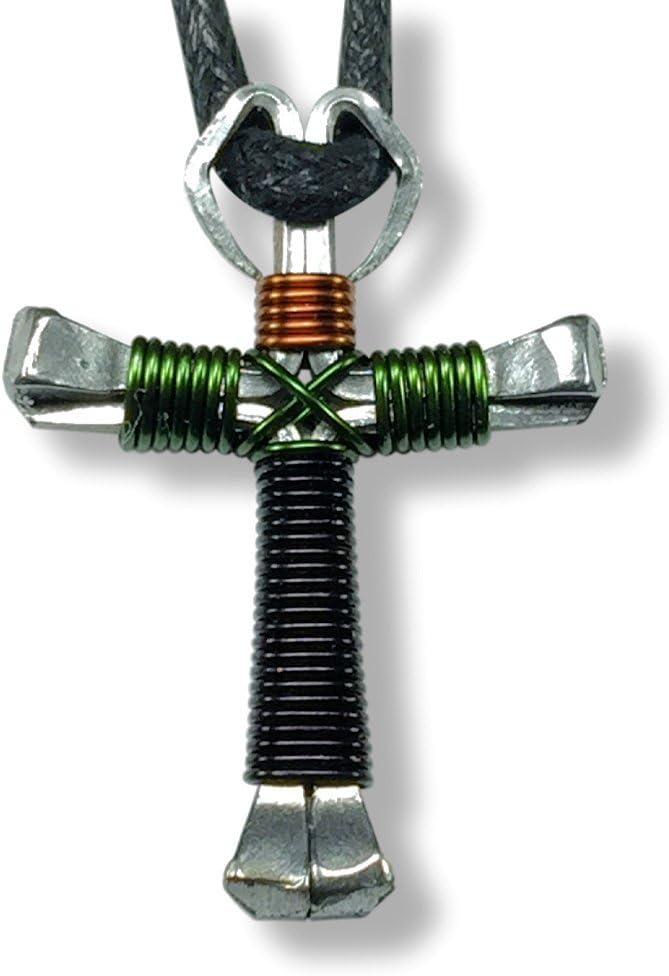 Multi-Colored Horseshoe Nail Crosses - You Pick Colors!