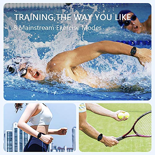 Smart Watch, Fitness Tracker Touch Screen Watch Heart Rate Monitor Blood Pressure and Sleep Monitor Waterproof Smartwatchs Compatible with iOS Andorid Digital Smartwatch for Women Men