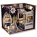 Flever Dollhouse Miniature DIY House Kit Creative Room with Furniture and Cover for Romantic Artwork Gift-Face The Sky