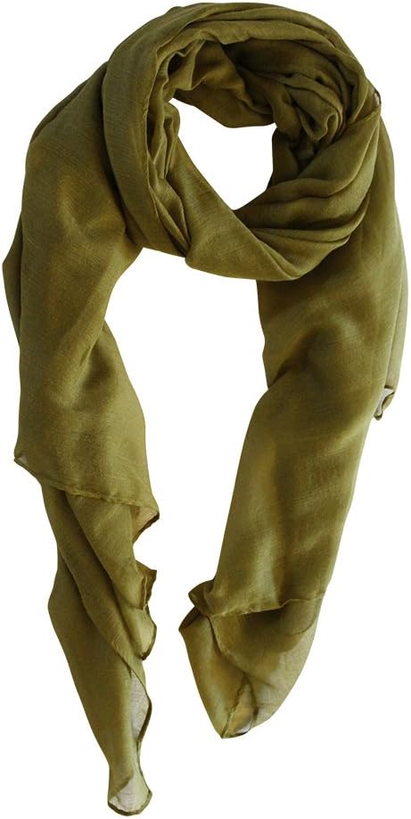 Women's Viscose Scarf: Solid Thin Hijab Wraps
