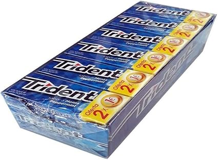 TRIDENT Chicle Menta 24 paquetes Gragea: Amazon.es: Belleza