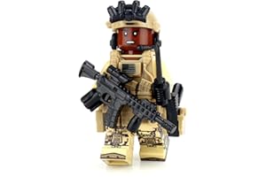Battle Brick African American Special Forces Soldier Custom Minifigure