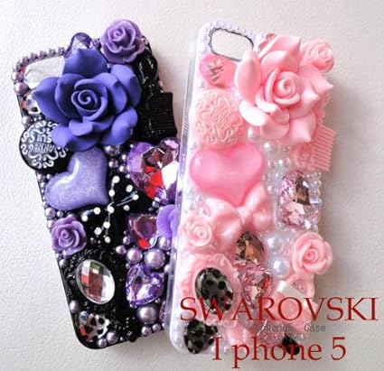 Amazon デコパーツ山盛りで豪華デコ電 Iphone5 アイフォン5 専用カバー登場 ケース カバー