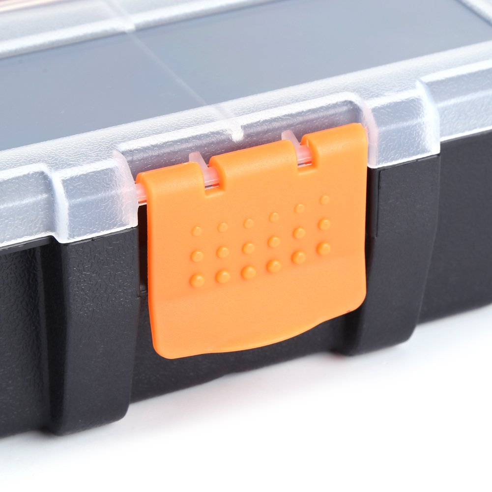 Tool Boxes Fdit Plastic HeavyDuty Tool Storage Box TwoLayer Components Storage Case Organizer