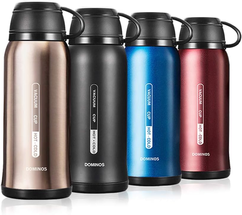 Y·J&H Double Walled Vacuum Insulated Bottle with Cup, Stainless Steel Thermo Flask, Reusable Drinking Water Bottles BPA Free